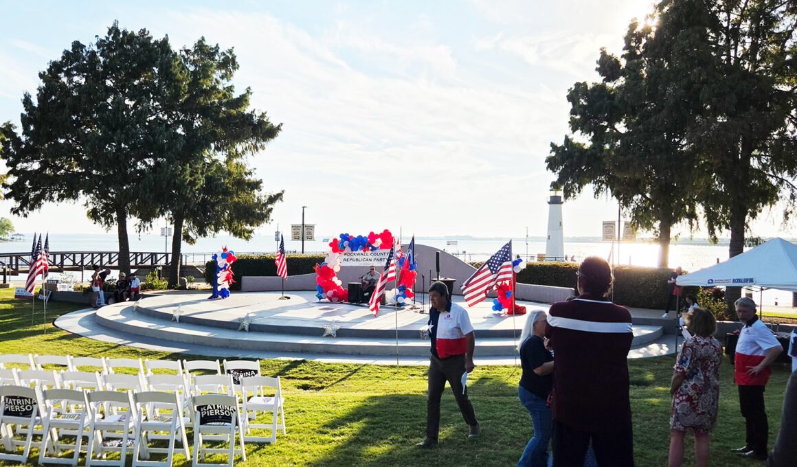 Rockwall County Republican Party hosted a Red Rally at the Rockwall Harbor