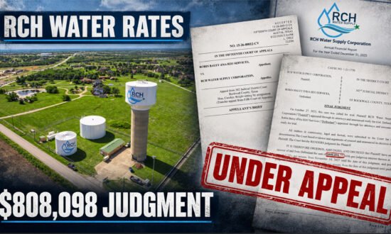 RCH Water Supply pump station with the $808,098 final judgment, appellant’s brief and 2025 financial audit stamped Under Appeal